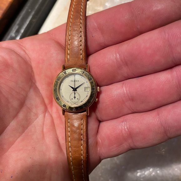 Gucci Vintage 3800L Ladies Chronograph Watch! New Battery! - Picture 5 of 12